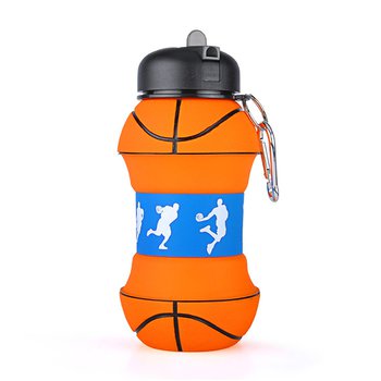 550ml籃球造型水瓶-可摺疊矽膠水壺_3